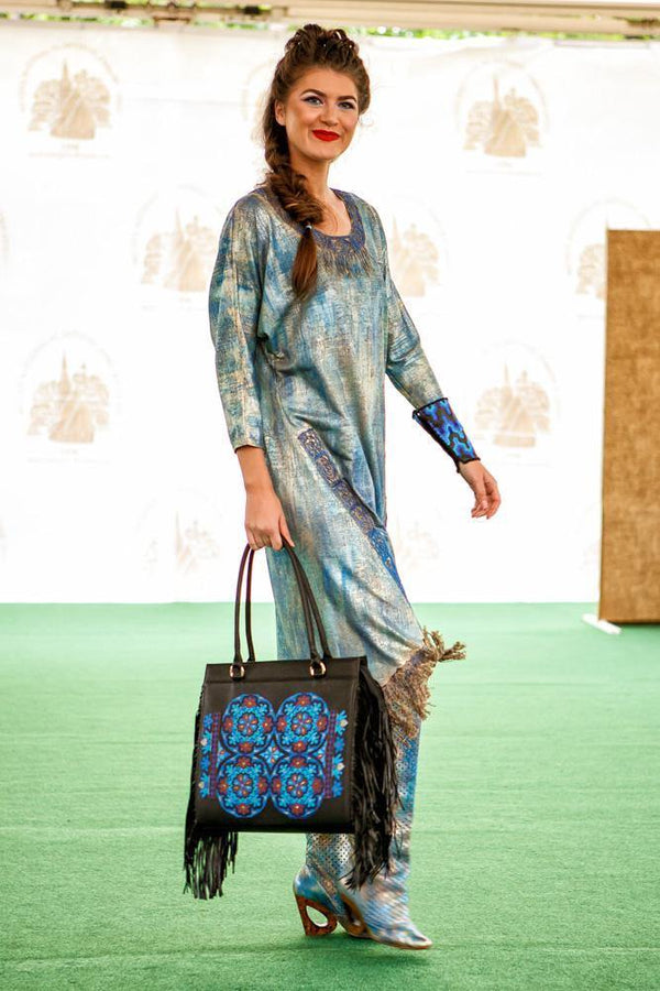 Rochie jerse pictata manual  Liza Panait Liza Panait Online Boutique